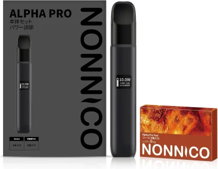 NONNICO Alpha POD型電子タバコ vape キットセット（ブラック / コーラ）